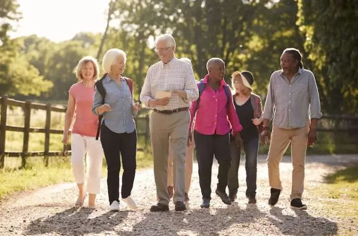 Open path leading toward distant ridges